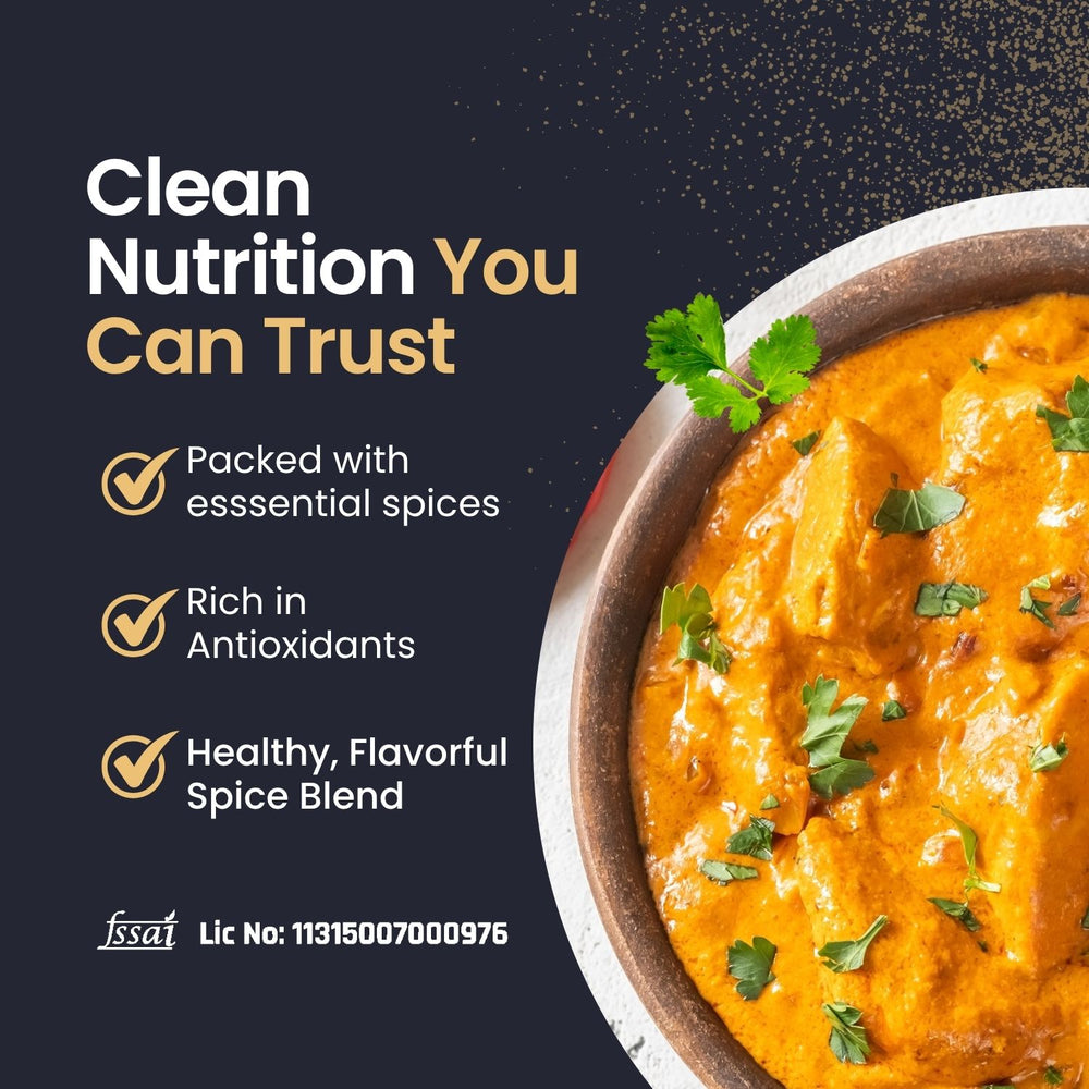 Concerns around additives are common in masalas; Mother’s Chicken Masala includes essential spices with clean and transparent nutrition.