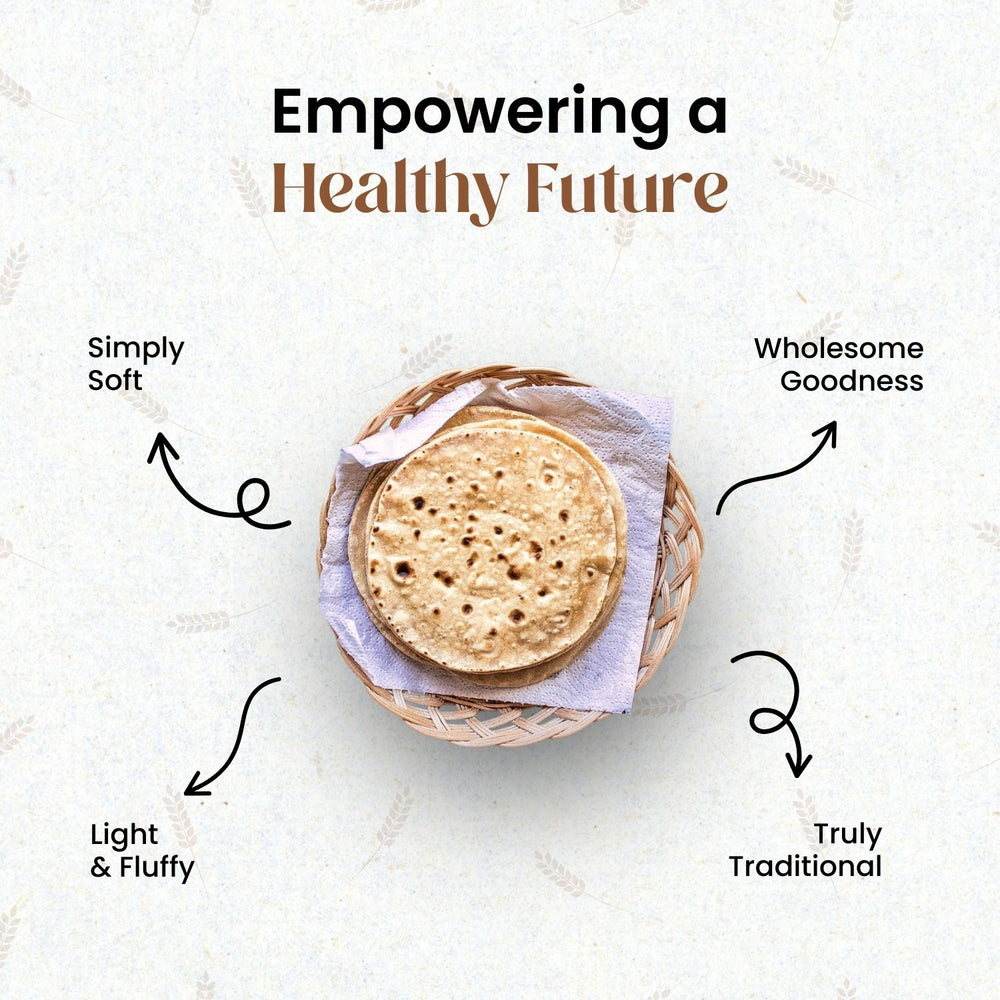 Soft and wholesome rotis prepared with Mother’s Chakki Fresh Atta known for reliable texture and traditional goodness.