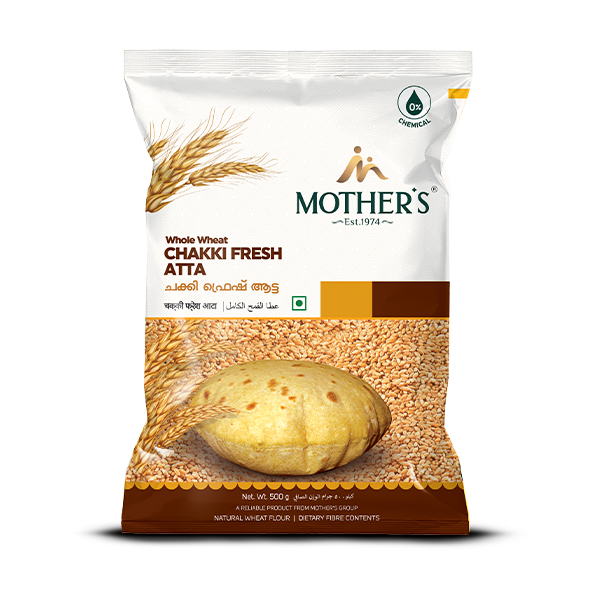 Mother’s Chakki Fresh Atta made from whole wheat grains and traditionally stone-milled to deliver consistently soft rotis with authentic homemade taste.