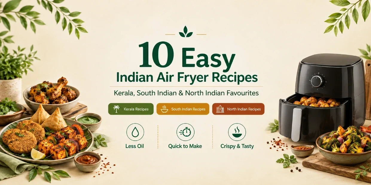10 Easy Indian Air Fryer Recipes: Kerala, South Indian & North Indian Favourites