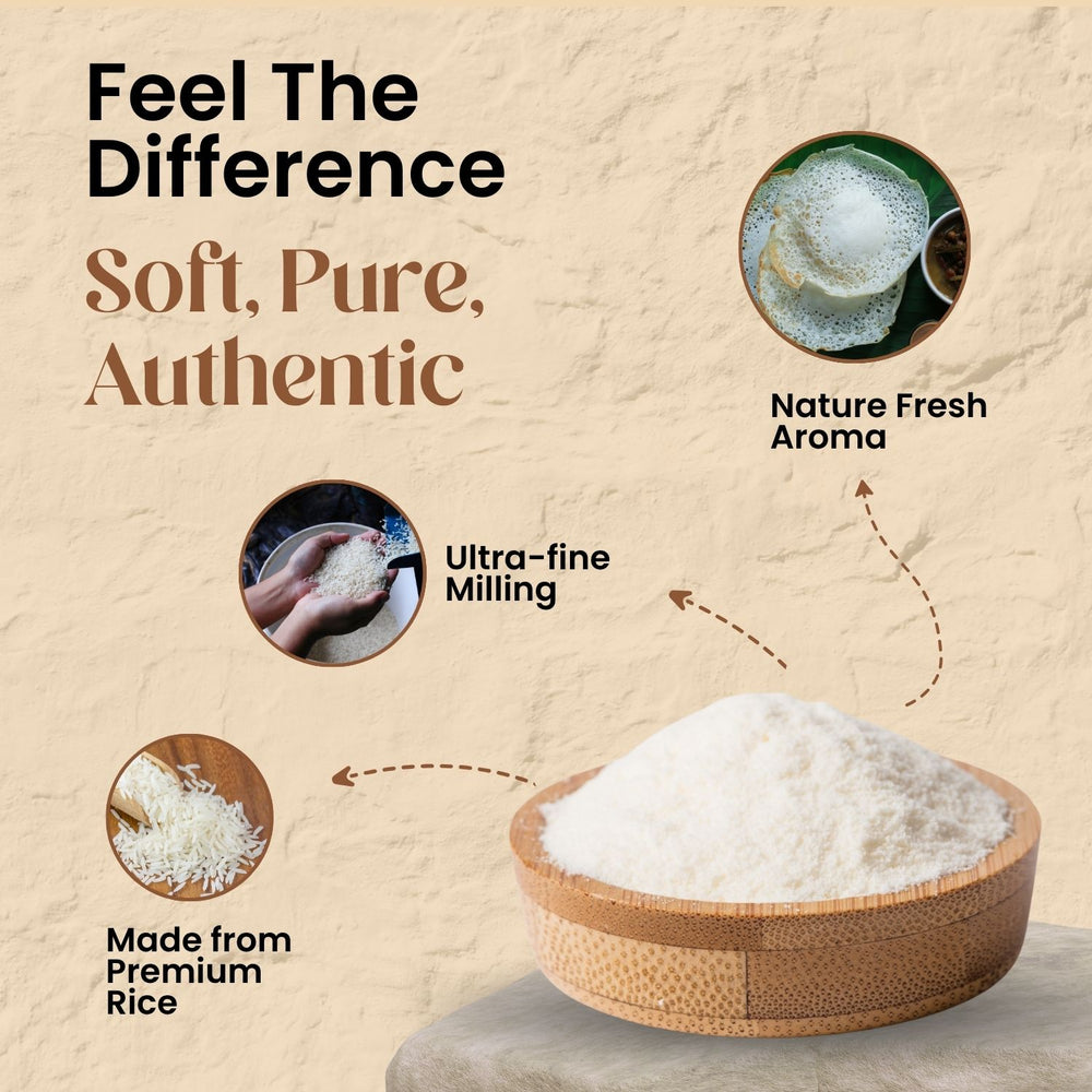 Mother’s Instant Palappam Mix is made from finely milled premium rice, delivering smooth batter texture and naturally fresh aroma for consistent results.